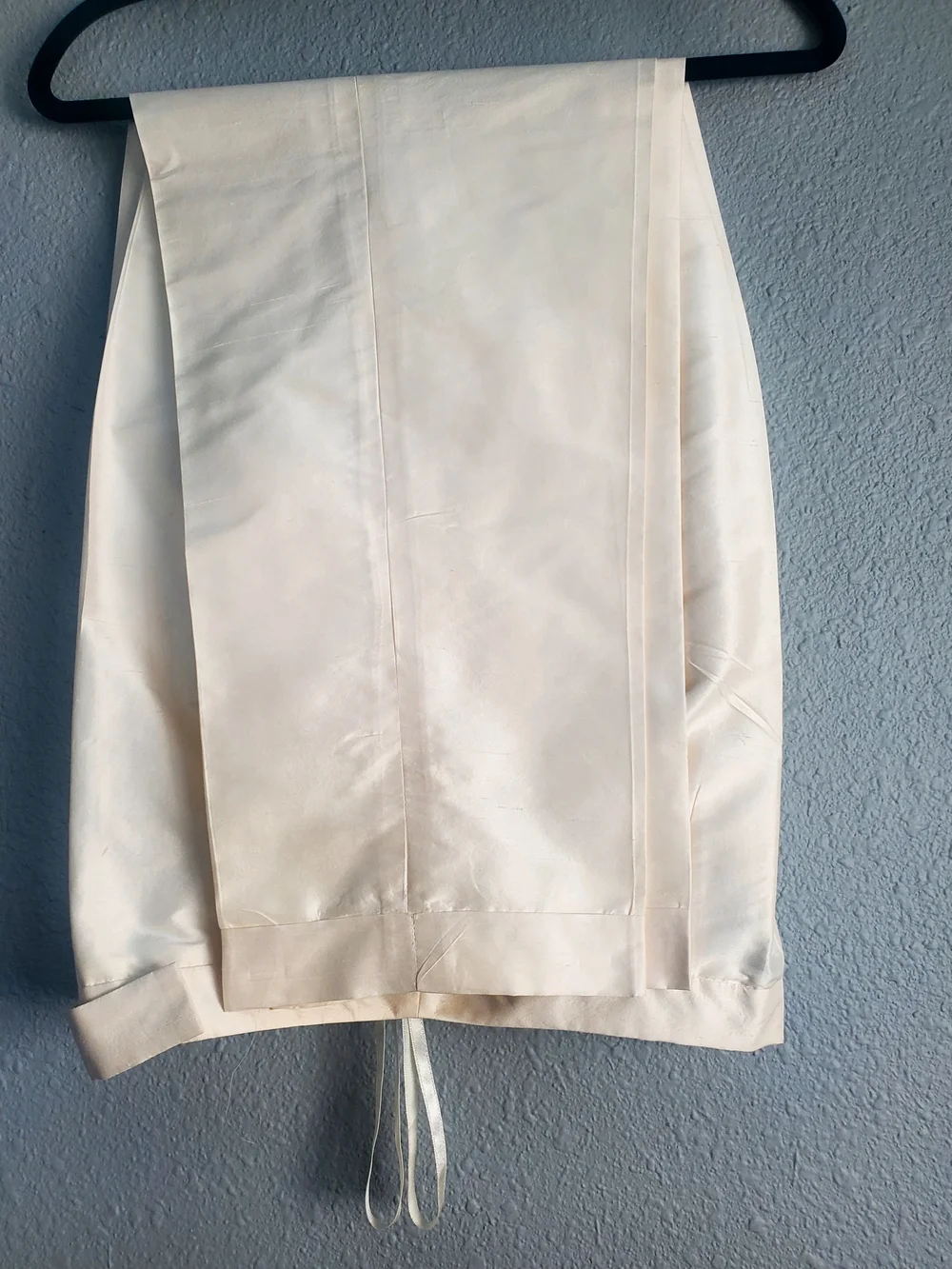 VINTAGE 90'S 100% SILK CREAM PANT